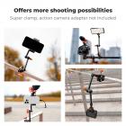 11" Magic Arm 1/4" Skrue 360° Kuglehoveder Artikulerende Friktionskameraarmbeslag til skærm, LED-lys, webcam, mikrofon, kamerabur