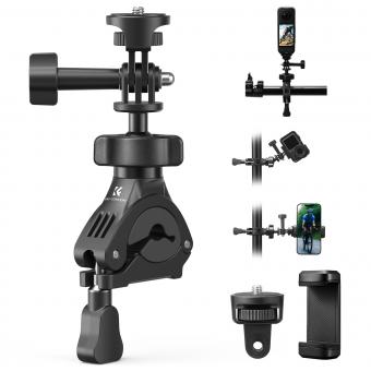 K&F CONCEPT Cykel Motorcykel Styrbeslag med 360° Kuglehoved 1/4"