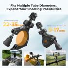 K&F CONCEPT Cykel Motorcykel Styrbeslag med 360° Kuglehoved 1/4"