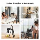 K&F Concept 16,1" horizontale statiefverlengarm | Aluminium anti-torsie D-vormige buis middenkolom, 360° draaibaar en 180° kantelbaar voor opnamen van bovenaf, platliggend en macrofotografie (maximaal draagvermogen 5 kg)