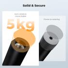 K&F CONCEPT 32" horizontale statiefverlengarm, aluminiumlegering, 2-delige afneembare middenkolom met 360° draai- en 180° kantelfunctie voor macrofotografie van bovenaf, draagvermogen 11 lbs.