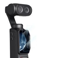 K&F CONCEPT Pellicola protettiva per display compatibile con Insta 360 Luna Ultra, durezza 9H, HD, trasparente, rivestimento oleorepellente, spessore 0,25 mm, su misura con bordi arrotondati