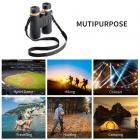 K&F Concept HY1242 12x42 kikkert med 20 mm okular og BAK4 klart lysvision til fuglekiggeri, jagt, sport