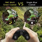 10x25 Compacte Verrekijker, BAK4, 114m/1000m Zicht, voor Vogels Kijken, Reizen, Sport, Voetbal