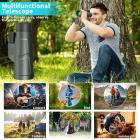 Monoculare impermeabile per adulti 12X55 HD, obiettivo multistrato FMC, telescopio portatile bifocale prisma BAK4 con supporto per smartphone e treppiede per birdwatching, campeggio, escursionismo, caccia