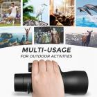 12X50 typellä täytetty, suuritehoinen monokulaari älypuhelimen pidikkeellä, BAK4-prismalla ja typellä täytetty vedenpitävä monokulaari aikuisille ja lapsille, lintujen tarkkailuun, metsästykseen, retkeilyyn, retkeilyyn, matkustamiseen