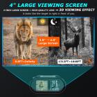 NV2000 Night Vision -kiikarit, digitaaliset infrapuna-yönäkölasit 4 tuuman suurella näytöllä, 1080P kuva ja video, katselukenttä jopa 1640 jalkaa/500 m 100 % pimeydessä, metsästykseen ja valvontaan