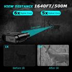 NV2000 Night Vision -kiikarit, digitaaliset infrapuna-yönäkölasit 4 tuuman suurella näytöllä, 1080P kuva ja video, katselukenttä jopa 1640 jalkaa/500 m 100 % pimeydessä, metsästykseen ja valvontaan