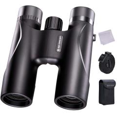 K&F Concept 12x32 Binocolo Telescopio Alta Definizione BAK-4 Prisma IP65 Impermeabile, Nero