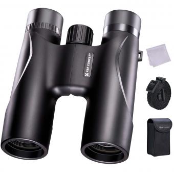 K&F Concept 12x32 Binocolo Telescopio Alta Definizione BAK-4 Prisma IP65 Impermeabile, Nero