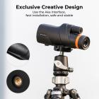 12*50 BAK4-teräväpiirtomonokulaari, jossa on Aka Dovetail Slot Army Black