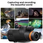 12*50 BAK4 HD monokulaari IP68 vedenpitävä High Power Easy Focus Aka lohenpyrstöllä, vedenpitävä, armeijamusta