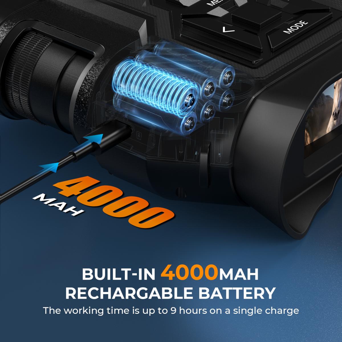 Binoculars Compact Zoom 8X 984 Foot/300M 2.8 1080P - K&F Concept