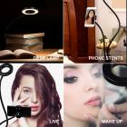 K&F Concept Concept 10 '' Selfie Ring Light com suporte para suporte de telefone para câmera Vlog Vídeo Smartphone YouTube Auto-retrato maquiagem Tiro ao vivo