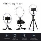 Anello per selfie da 10 '' con supporto per telefono per videocamera Vlog Video Smartphone YouTube per autoripresa