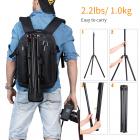 K&F Concept Heavy Duty Light Stand, justerbar højde med maksimalt 90,5 "/ 2,3 m, aluminiumslegering i magnesium