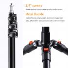 K&F Concept Heavy Duty Light Stand, justerbar højde med maksimalt 90,5 "/ 2,3 m, aluminiumslegering i magnesium