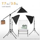 K&F Concept Light Stand 210cm / 82.68 ", Justerbar Alloy Fotograferingslampor stativ stativ för ringbelysning, softboxar, reflektorer, blinkande lampor och annan fotograferingsbelysning