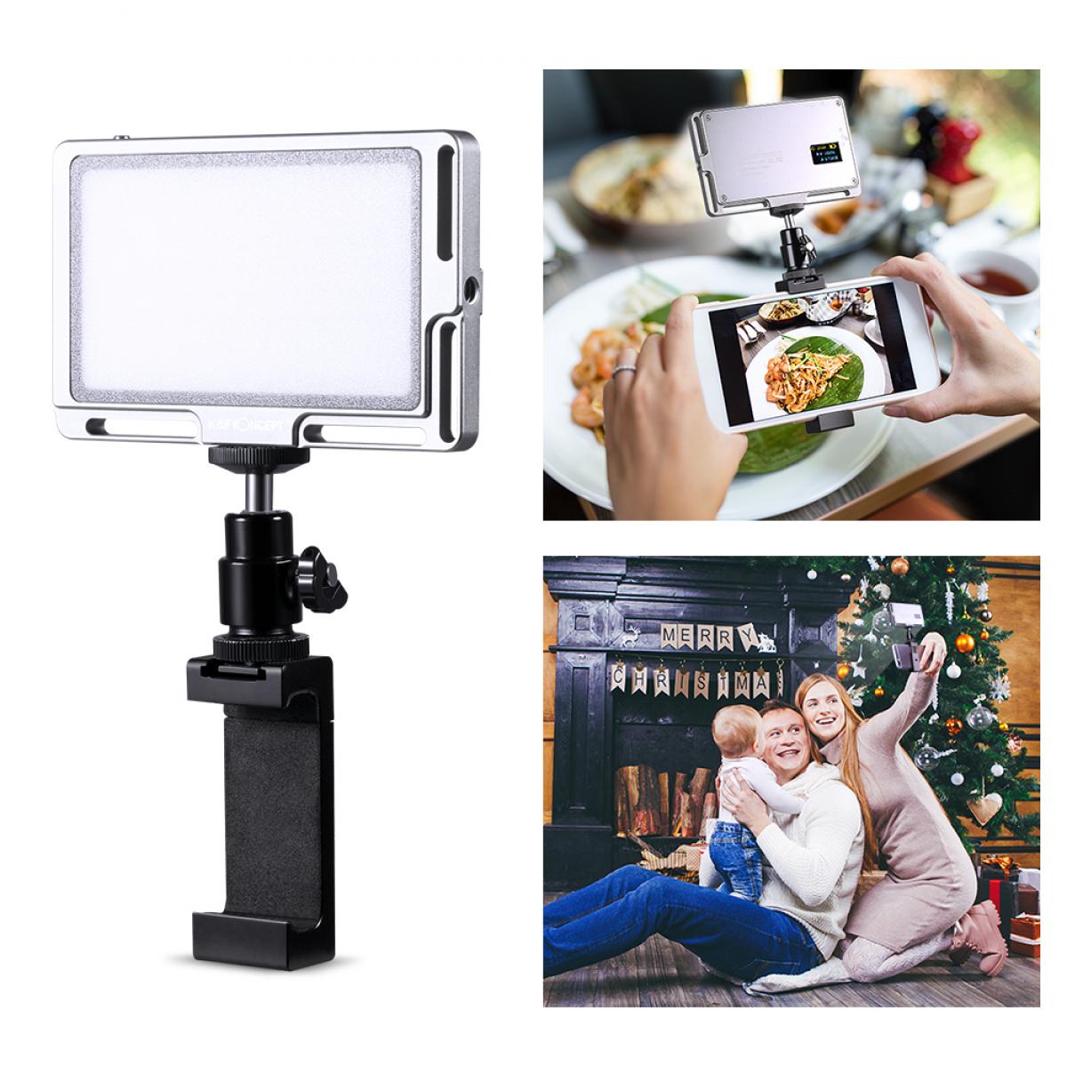 LED-videolampa för kamera 96 ​​LED PanColor 3000K-6500K Ljusstyrka dimbar för Vlog Fill Lighting för Livestream YouTubeel CRI 96 Megnetic Bi-