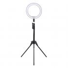 10-tums ringlampa med 58 tum stativ Flexibel slangmikrofonklämma för Vlog Camera Video Smartphone YouTube Självporträtt Makeup Fotografering