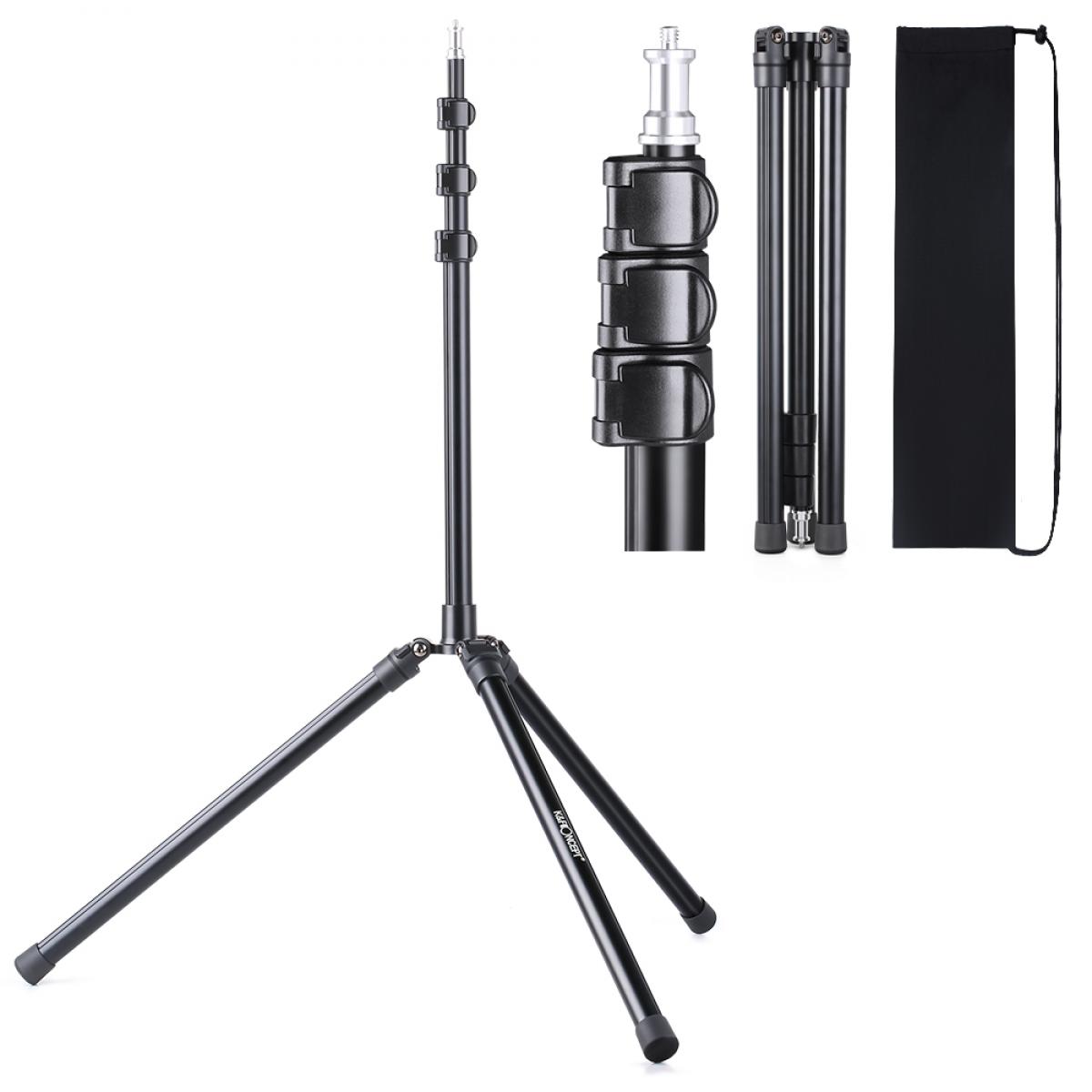 K&F Concept 2-pakker 78,75 tommer / fotostudio Aluminium Photo Studio stativ lysstativ for video HTC Vive VR, portrett, produktfotografering, Relfektorer, softboxes, parasoller, bakgrunner