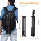 K&F Concept 78,75 tuuman alumiininen valokuvaus-/videojalustavaloteline relfectoreille, softboxeille, valoille, sateenvarjoille, taustoille