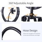 K&F Concept 11 tommer Selfie-ringlyssæt med stativstativ Mobiltelefonholder 3 lystilstande Smartphone-ringelys