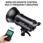 St-60w fotograferingslys med fjernkontroll kan dimmes kontinuerlig belysning med Bowens Mount for videoopptak, bryllup, utendørs fotografering (EU Plug)