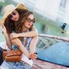 A31 0.8M lattialla seisova matkapuhelimen pidike Bluetooth-kaukosäätimellä