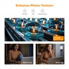 Fotografia portátil com temperatura de cor dupla Luz de preenchimento Vedio 2500K-9900K Ajuste de temperatura de cor Bateria embutida de 2000mAh 15 efeitos de luz Ajustar a luz melhorar as condições de iluminação (branco)