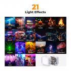 Luz de preenchimento de vídeo para fotografia colorida RGB 360 ° 2500K - 9900K CRI 96+ Bateria embutida de 2000mAh 21 efeitos de iluminação branco