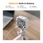 Luz de preenchimento de vídeo para fotografia colorida RGB 360 ° 2500K - 9900K CRI 96+ Bateria embutida de 2000mAh 21 efeitos de iluminação branco