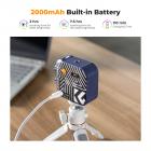 Luz de preenchimento de vídeo para fotografia colorida RGB 360 ° 2500K - 9900K CRI 96+ Bateria embutida de 2000mAh 21 efeitos de iluminação azul