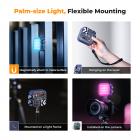 Luz de preenchimento de vídeo para fotografia colorida RGB 360 ° 2500K - 9900K CRI 96+ Bateria embutida de 2000mAh 21 efeitos de iluminação azul