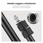 Supporto da tavolo K&F CONCEPT con morsetto a C da 37–90 cm, testa a sfera, adattatore per supporto luce e supporto per telefono, compatibile con fotocamere, luci LED, smartphone, ideale per registrazioni video e streaming live