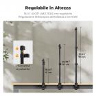 Supporto da tavolo K&F CONCEPT con morsetto a C da 37–90 cm (confezione da 2) con testa a sfera, adattatore per supporto luce e supporto per telefono, compatibile con fotocamere, luci LED, smartphone, ideale per registrazioni video e streaming live