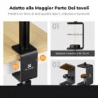 Supporto da tavolo K&F CONCEPT con morsetto a C da 37–90 cm (confezione da 2) con testa a sfera, adattatore per supporto luce e supporto per telefono, compatibile con fotocamere, luci LED, smartphone, ideale per registrazioni video e streaming live