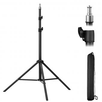 2,3m/90,6" Trépied d'Éclairage de Photographie Portable en Métal avec Sac de Rangement et Vis 1/4", Support d'éclairage pour la Photographie de Studio, réflecteur, Flash & vidéo