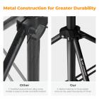 K&F Concept Photographic Light Tripod 2,8m, Portabelt Metallstativ Med Förvaringsväska, Stabil Light Tripod, Kan Bära Vikt Upp Till 8kg, Med 1/4" Skruv, Lämplig För Fotografiska Ljus, Ringljus, Softboxar Och Mer.