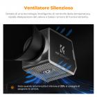 K&F Concept PL-60B 60W COB luce fotografica con batteria integrata da 4500 mAh, supporta la ricarica rapida Type-C PD, 12 effetti luce, luce video per riprese in movimento con maniglia e borsa portaoggetti