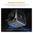 K&F Concept PL-60B 60W COB fotograferingslys med indbygget 4500mAh batteri, understøtter Type-C PD hurtigopladning, 12 lyseffekter, videolys til optagelse på farten med håndtag og opbevaringstaske