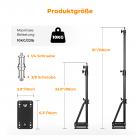 K&F Concept 130CM Wandmontage Dreieckiger Boom Arm, Alu Auslegerarm 180° Rotation Wall Mount Galgen für Fotografie Streaming Video Aufnahme,mit 3/8" 1/4" Gewinde Universal Adapter,3-10KG Tragend