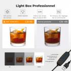 K&F CONCEPT Mini Studio Photo 30 cm (12") : Kit de tente photo pliable et portable avec 6 fonds de couleur pour la photographie de petits produits, bijoux et aliments.