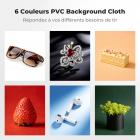 K&F CONCEPT Mini Studio Photo 30 cm (12") : Kit de tente photo pliable et portable avec 6 fonds de couleur pour la photographie de petits produits, bijoux et aliments.