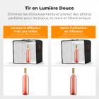 K&F CONCEPT Mini Studio Photo 30 cm (12") : Kit de tente photo pliable et portable avec 6 fonds de couleur pour la photographie de petits produits, bijoux et aliments.