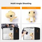 K&F CONCEPT 12"/30 cm mini fotostudie lysboks: Bærbart, foldbart fototeltsæt med 6 farver til små produkt-, smykke- og madfotografering