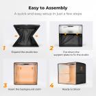 K&F CONCEPT 12"/30 cm mini fotostudie lysboks: Bærbart, foldbart fototeltsæt med 6 farver til små produkt-, smykke- og madfotografering