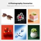 K&F CONCEPT 16"/40 cm professionel fotostudie-lysboks: Bærbart, foldbart fototeltsæt med 6 farverige baggrunde til små og mellemstore produktfotograferinger