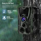 24MP 1080P Trail Camera 0.5s Trigger Speed Hunting 3 PIR HD Infraröd nattseende Game Camera Scouting Trail Camera (4 PCS)