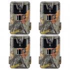 4PCS HC-900A 36MP / / 2.7K / 0.2s liipaisinpolkukamera HD ulkopelikamera vedenpitävä metsästys infrapuna yönäkökamera